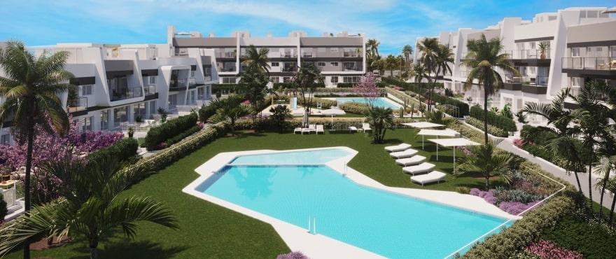 Apartments in Amara, Gran Alacant with sea views and communal areas