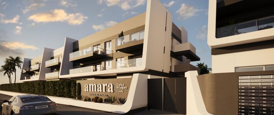 Apartments in Amara, Gran Alacant with sea views and communal areas