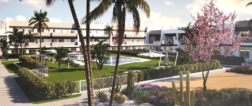 Apartments in Amara, Gran Alacant with sea views and communal areas