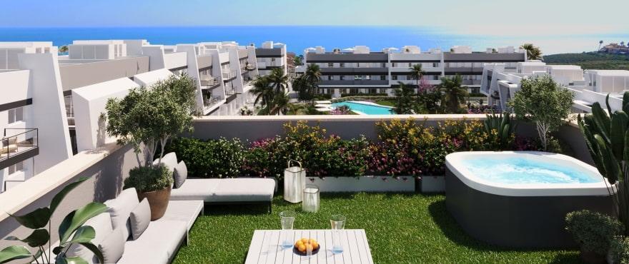 Apartments in Amara, Gran Alacant with sea views and communal areas