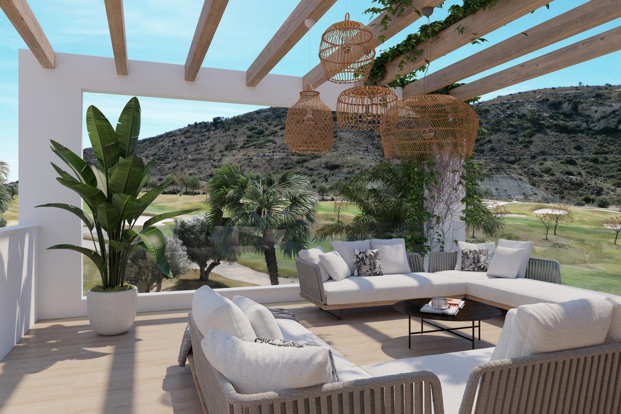 Villa Everest overlooking golf course and mountain ranges in Spain