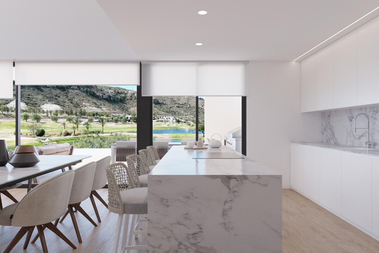 Villa Everest overlooking golf course and mountain ranges in Spain